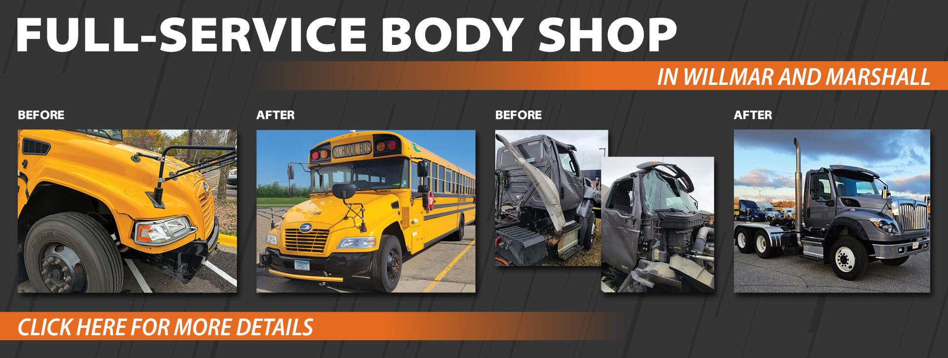 Full-Service Body Shop in Willmar and Marshall - Click For More Details